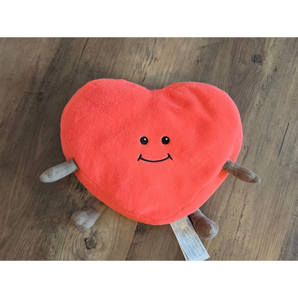 Warmies Microwavable Heatable Red Heart Plush Weighted Lavender Scented Smiley